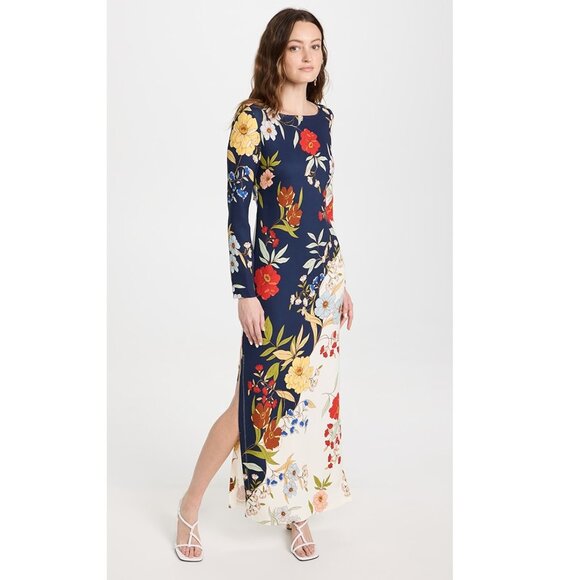 Cara Cara Aria Stretch Crepe Maxi Floral Dress - Picture 2 of 16